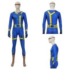 Cosplay Costume Cyclops Avengers 5(2026) Film Cosplay Combinaison Bleue Homme