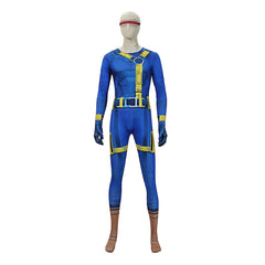 Cosplay Costume Cyclops Avengers 5(2026) Film Cosplay Combinaison Bleue Homme