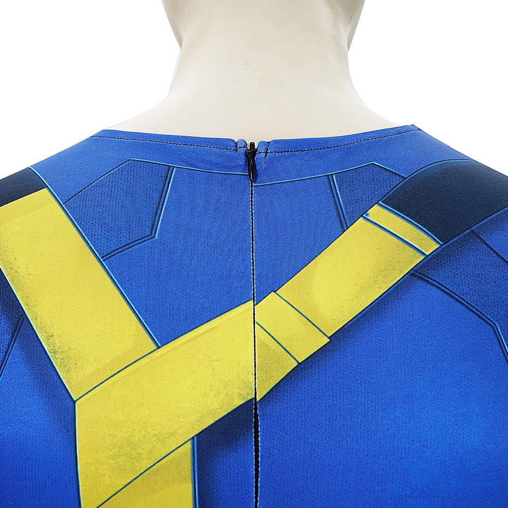Cosplay Costume Cyclops Avengers 5(2026) Film Cosplay Combinaison Bleue Homme