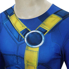 Cosplay Costume Cyclops Avengers 5(2026) Film Cosplay Combinaison Bleue Homme
