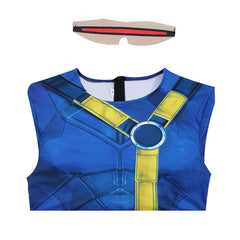 Cosplay Costume Cyclops Avengers 5(2026) Film Cosplay Combinaison Bleue Homme
