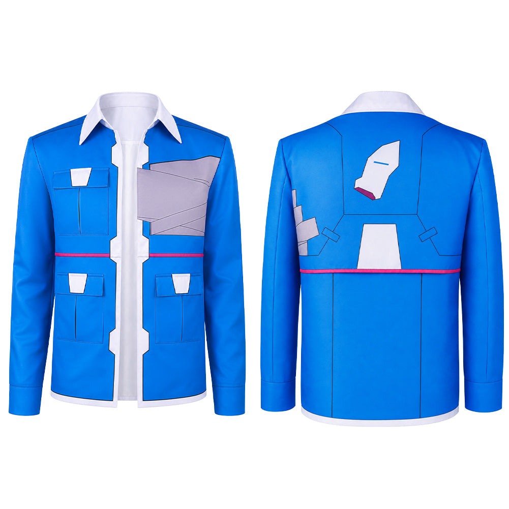 Cosplay Costume D Cyberpunk: Edgerunners 2(2026) TV Cosplay Veste Bleue Homme