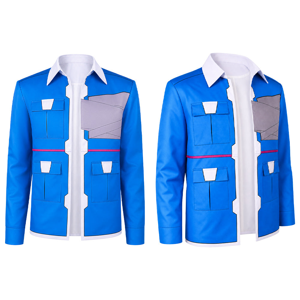 Cosplay Costume D Cyberpunk: Edgerunners 2(2026) TV Cosplay Veste Bleue Homme