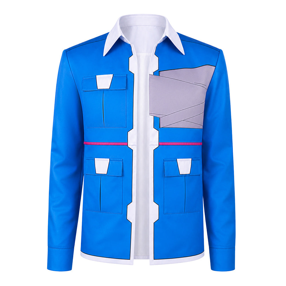 Cosplay Costume D Cyberpunk: Edgerunners 2(2026) TV Cosplay Veste Bleue Homme