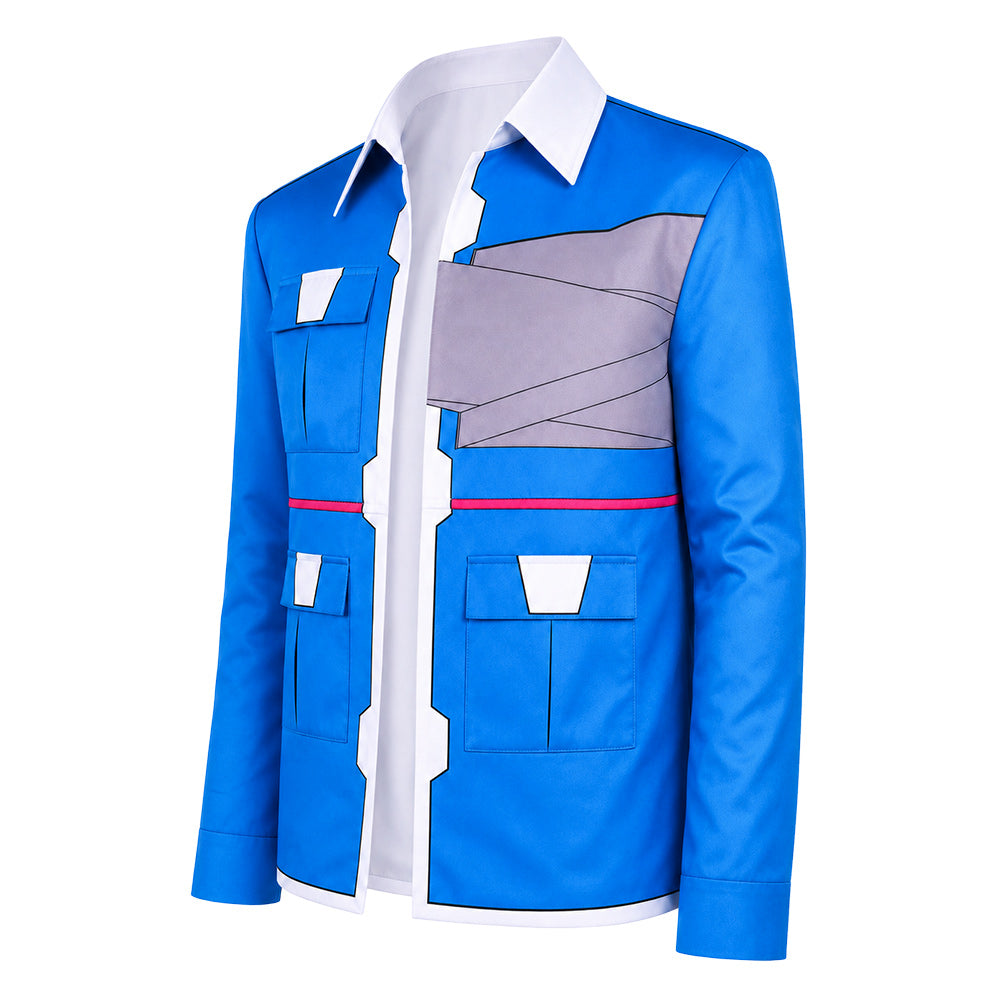 Cosplay Costume D Cyberpunk: Edgerunners 2(2026) TV Cosplay Veste Bleue Homme