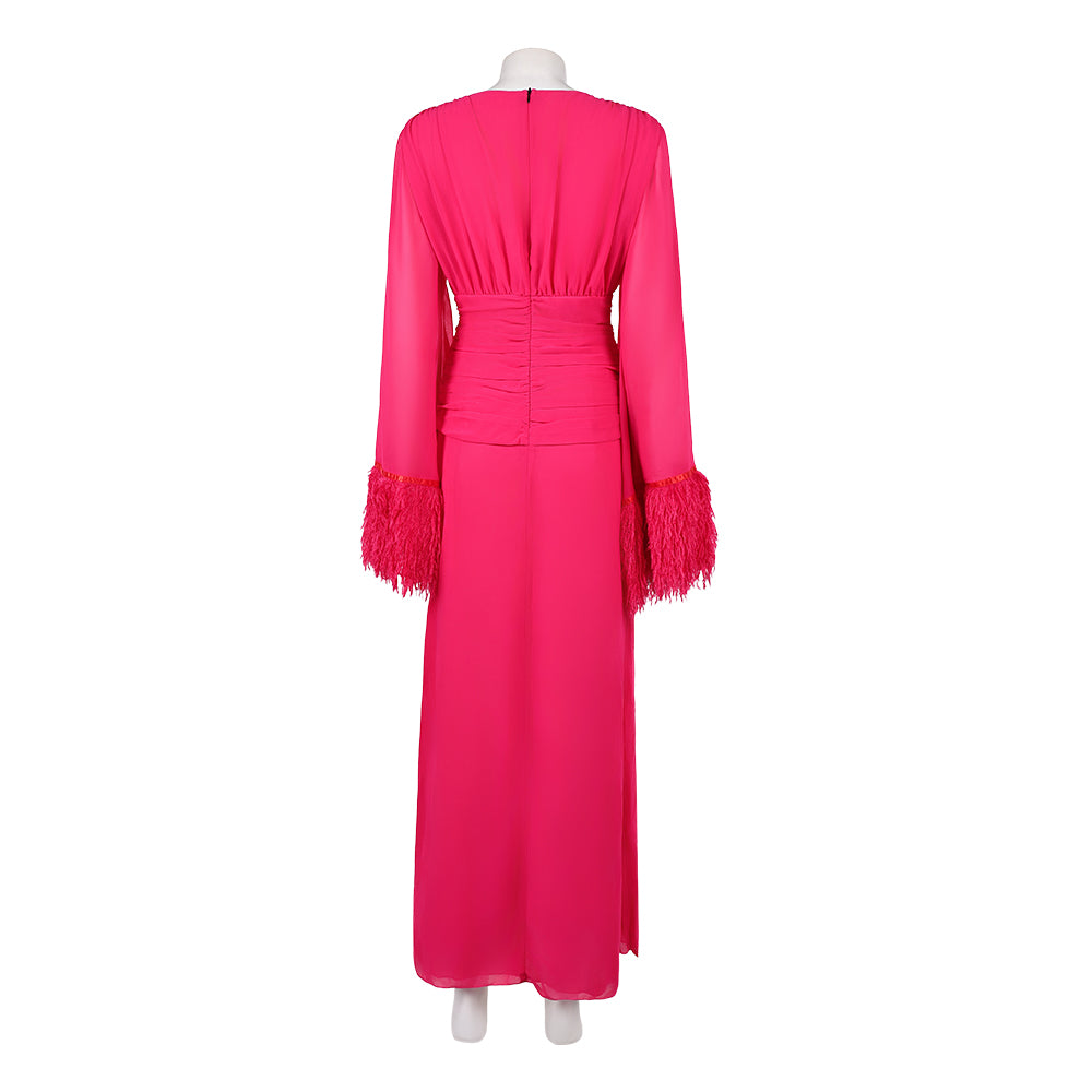Cosplay Costume Deborah Vance Hacks 5(2026) TV Cosplay Robe Rose Femme