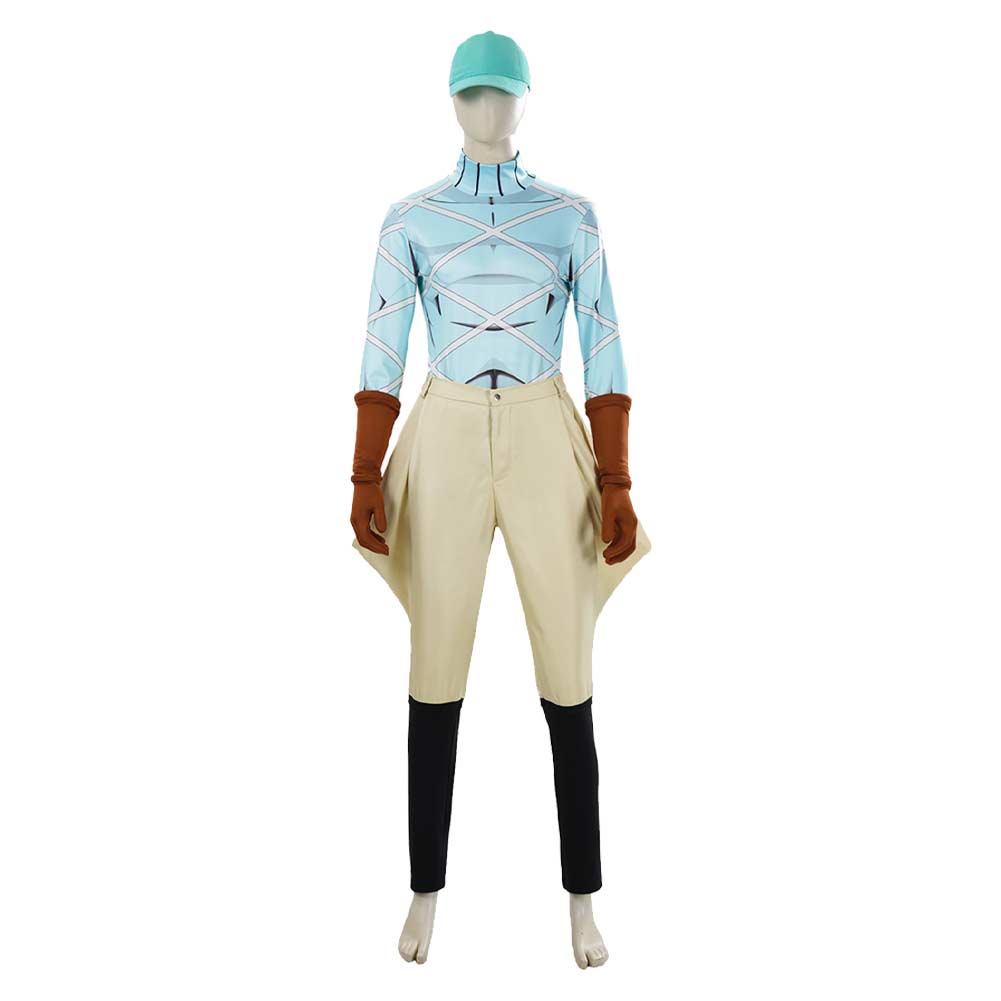 Cosplay Costume Diego Brando JJBA 7(2026) Anime Cosplay Tenue Bleue et Beige Homme
