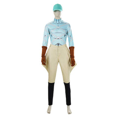 Cosplay Costume Diego Brando JJBA 7(2026) Anime Cosplay Tenue Bleue et Beige Homme
