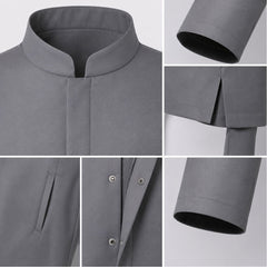 Cosplay Costume Dr. Evil Austin Powers Film Cosplay Tenue Grise Homme