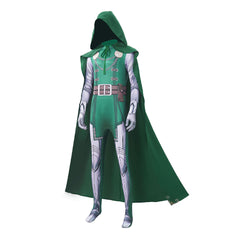 Cosplay Costume Dr.Doom Avengers 5(2026) Film Cosplay Combinaison Verte Homme