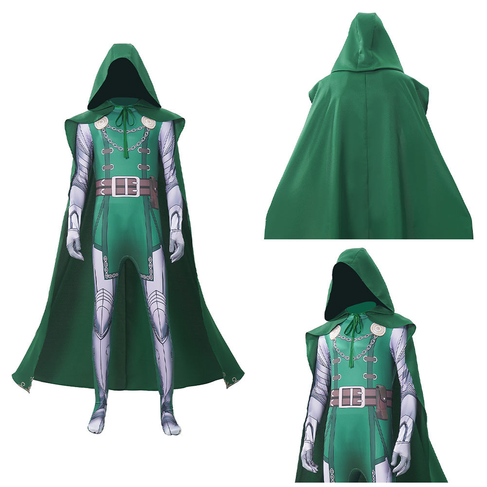 Cosplay Costume Dr.Doom Avengers 5(2026) Film Cosplay Combinaison Verte Homme