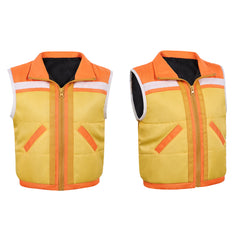 Cosplay Costume Dustin Henderson Stranger Things: Chroniques de 1985(2026) TV Cosplay Manteau Jaune Enfant