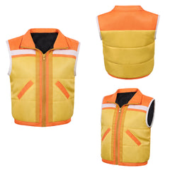 Cosplay Costume Dustin Henderson Stranger Things: Chroniques de 1985(2026) TV Cosplay Manteau Jaune Enfant