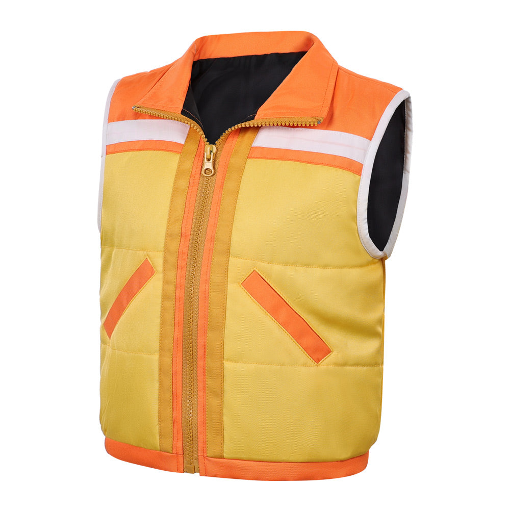 Cosplay Costume Dustin Henderson Stranger Things: Chroniques de 1985(2026) TV Cosplay Manteau Jaune Enfant