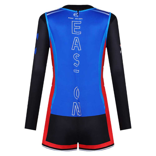Cosplay Costume Easton Prep Crew Girl(2026) TV Cosplay Tenue d'Équipe Bleue Femme