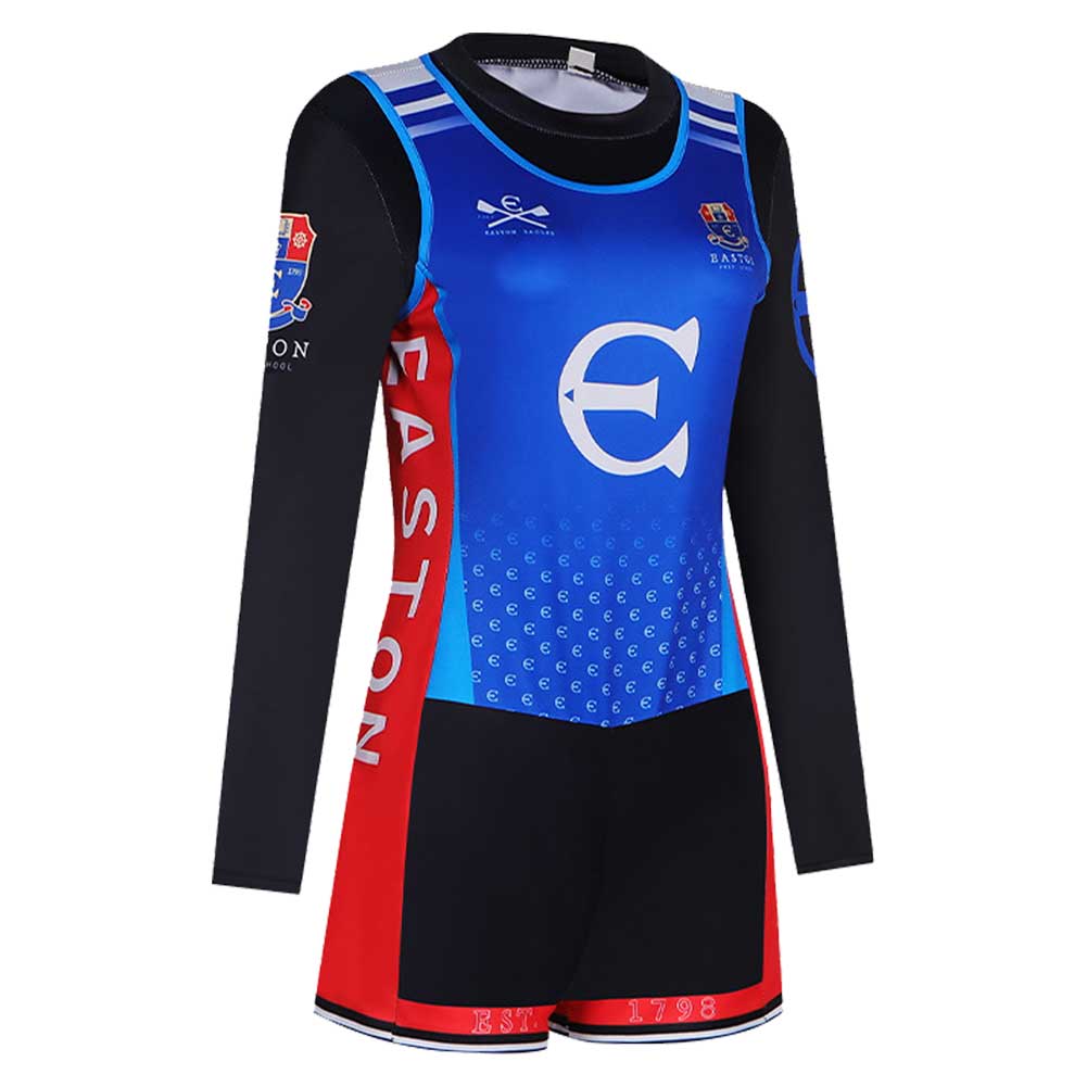 Cosplay Costume Easton Prep Crew Girl(2026) TV Cosplay Tenue d'Équipe Bleue Femme