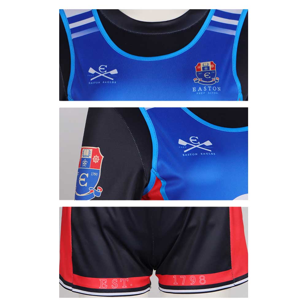 Cosplay Costume Easton Prep Crew Girl(2026) TV Cosplay Tenue d'Équipe Bleue Femme