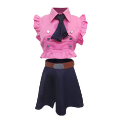 Cosplay Costume Elizabeth Liones The Seven Deadly Sins: Origin(2026) Jeu Cosplay Tenue Rose et Bleue Femme