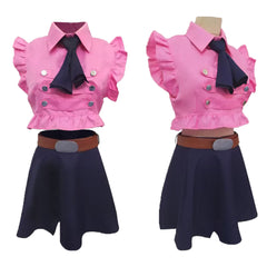 Cosplay Costume Elizabeth Liones The Seven Deadly Sins: Origin(2026) Jeu Cosplay Tenue Rose et Bleue Femme