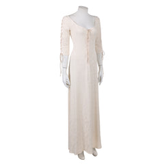 Cosplay Costume Elizabeth Swann Pirates of The Caribbean Film Robe Blanche Femme