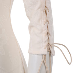 Cosplay Costume Elizabeth Swann Pirates of The Caribbean Film Robe Blanche Femme