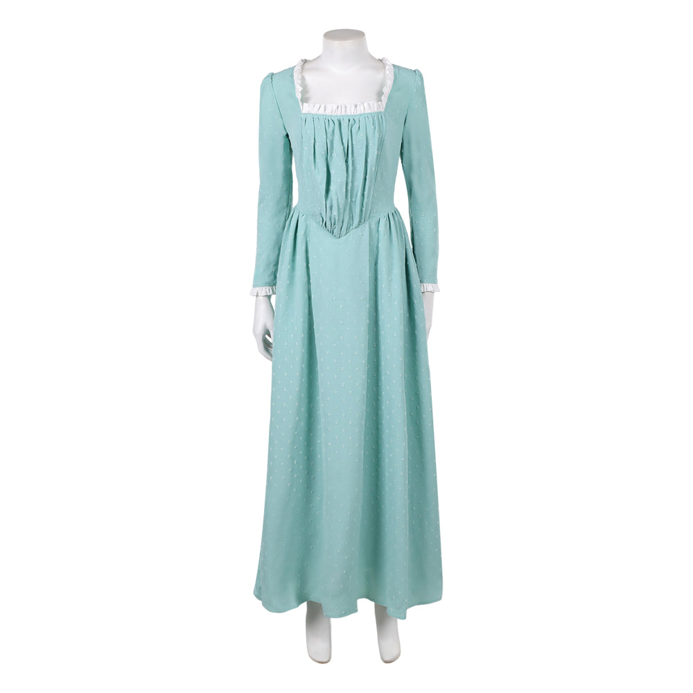 Cosplay Costume Elizabeth Swann Pirates of The Caribbean Film Robe Verte Femme