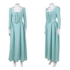 Cosplay Costume Elizabeth Swann Pirates of The Caribbean Film Robe Verte Femme