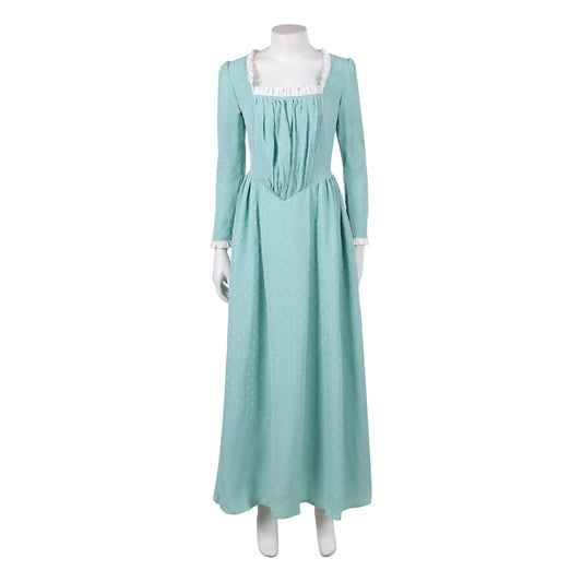 Cosplay Costume Elizabeth Swann Pirates of The Caribbean Film Robe Verte Femme