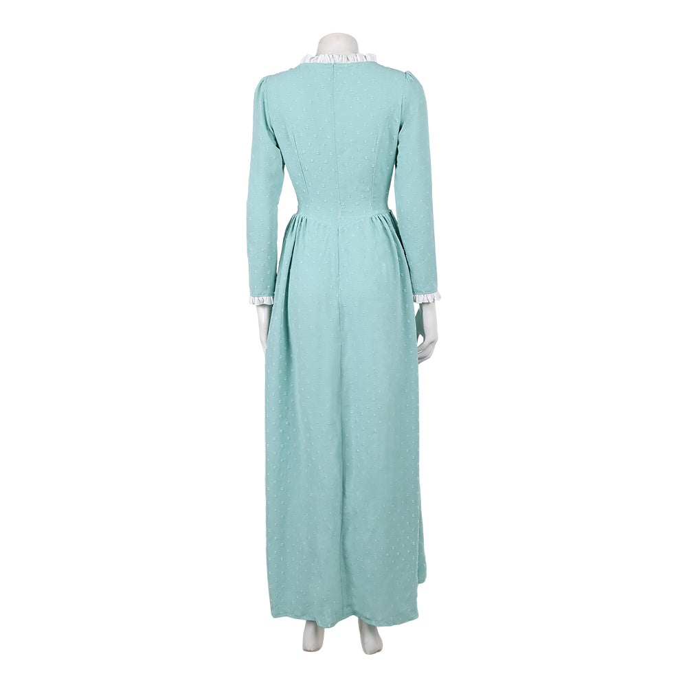 Cosplay Costume Elizabeth Swann Pirates of The Caribbean Film Robe Verte Femme
