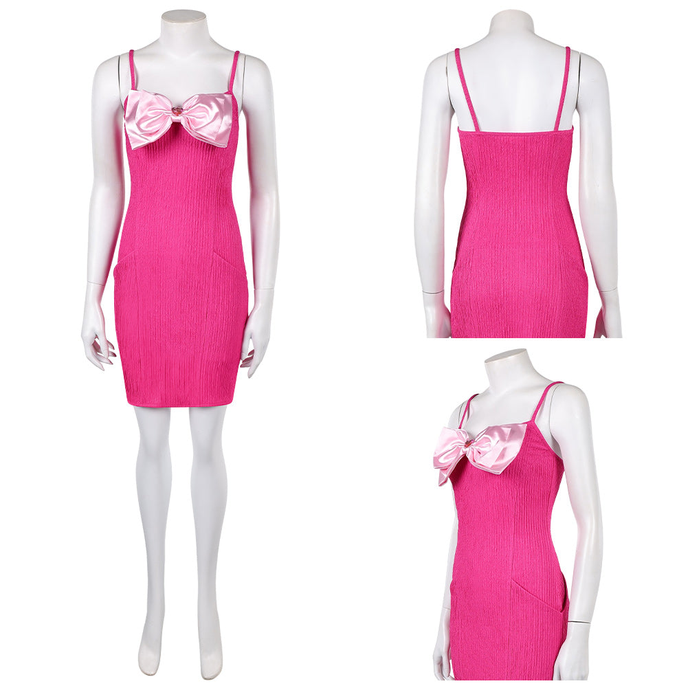 Cosplay Costume Elle Woods La Revanche d'Une Blonde Film Cosplay Robe Rose Femme