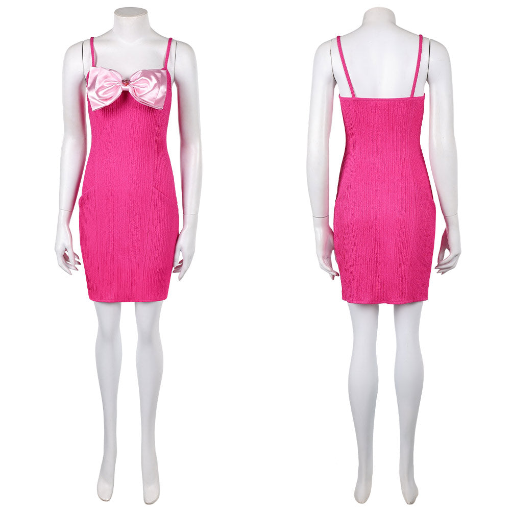 Cosplay Costume Elle Woods La Revanche d'Une Blonde Film Cosplay Robe Rose Femme