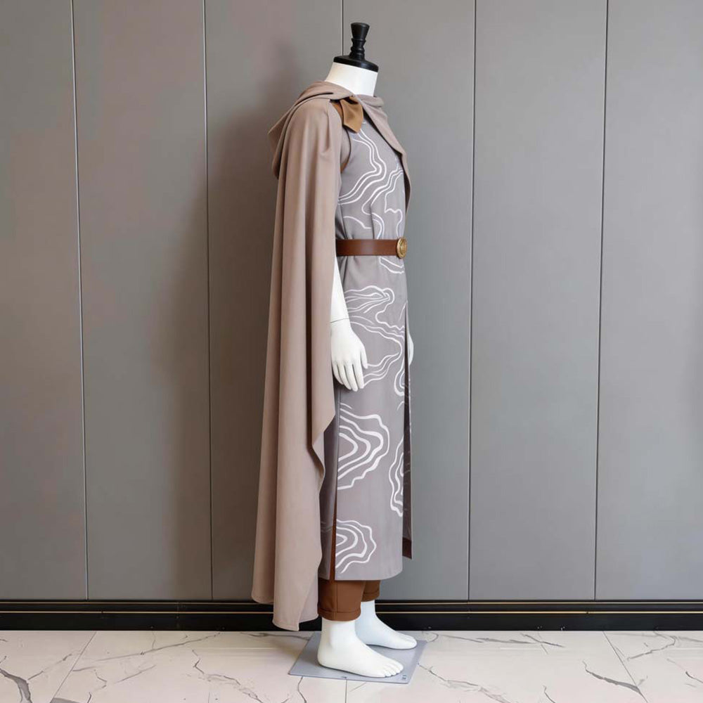 Cosplay Costume Elrond The Lord of the Rings(2026) Film Cosplay Tenue Grise Homme