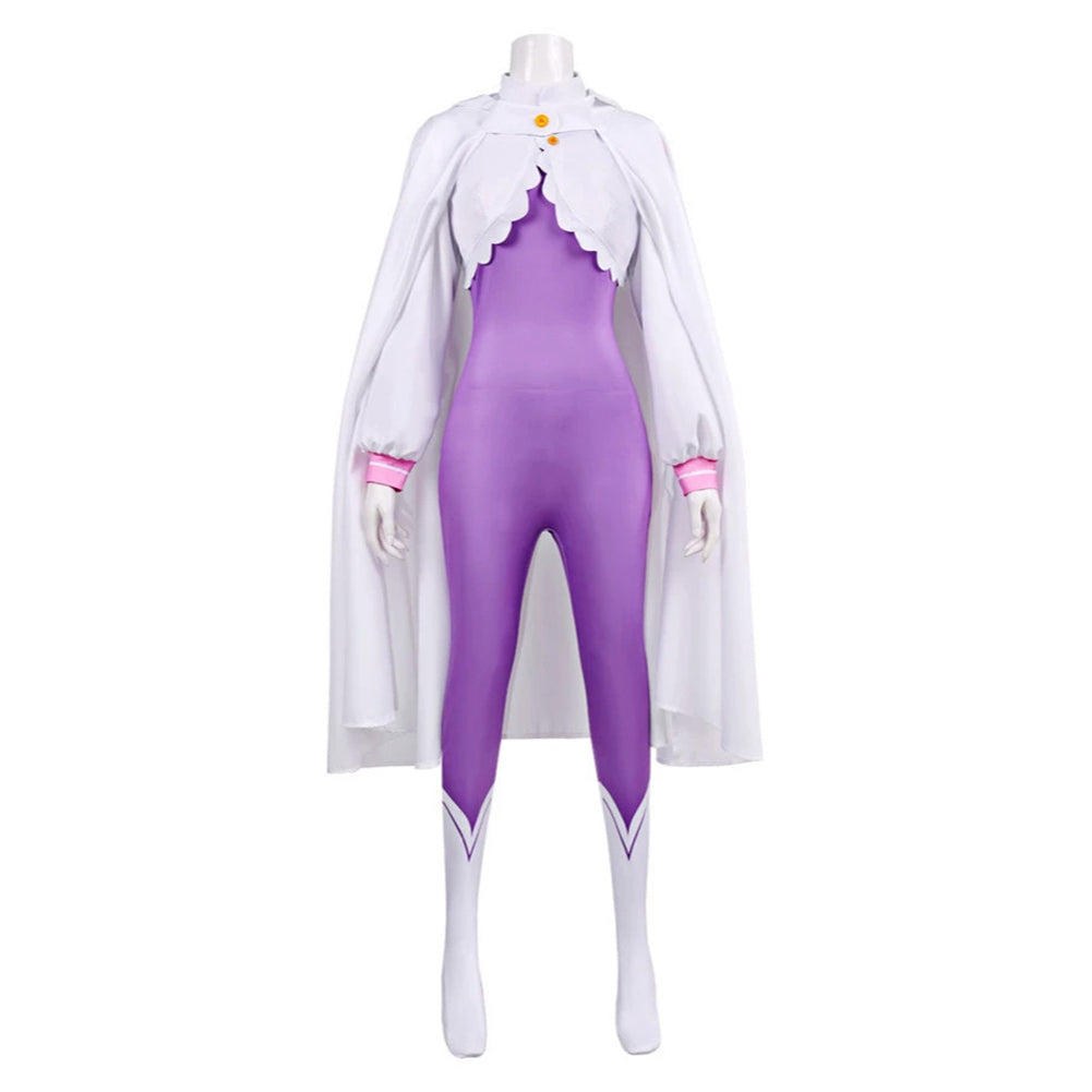 Cosplay Costume Emilia Re Zero Saison 4 The Stars that Inscry the Present(2026) Anime Cosplay Combinaison Violette Femme