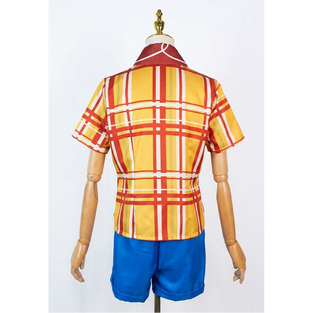 Cosplay Costume Emily Film Cosplay Tenue Jaune et Bleue Femme