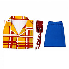 Cosplay Costume Emily Film Cosplay Tenue Jaune et Bleue Femme