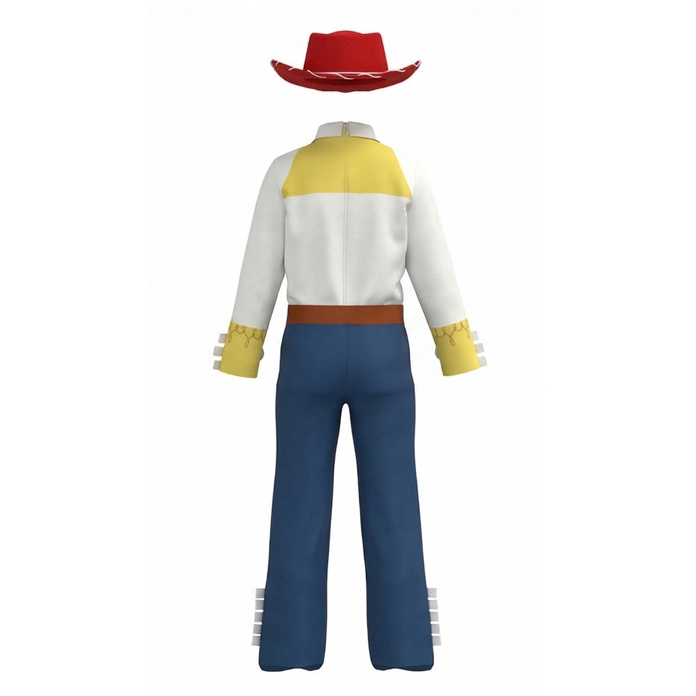 Cosplay Costume Enfant Jessie Film Cosplay Tenue Jaune et Bleue