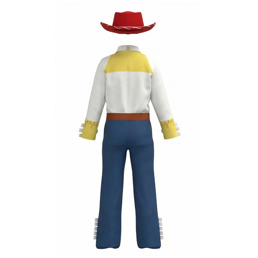 Cosplay Costume Enfant Jessie Film Cosplay Tenue Jaune et Bleue