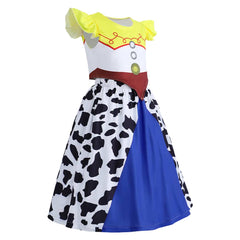 Cosplay Costume Enfant Jessie Film Cosplay Tenue Jaune et Bleue