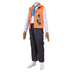Cosplay Costume Enfant Luis Madrigal Descendants: Wicked Wonderland(2026) Film Cosplay Tenue Orange et Noire