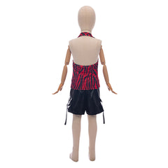 Cosplay Costume Enfant Nikki Obsession(2026) Film Cosplay Tenue Noire et Rouge