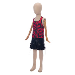 Cosplay Costume Enfant Nikki Obsession(2026) Film Cosplay Tenue Noire et Rouge