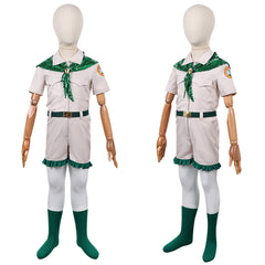 Cosplay Costume Enfant Scout Troop Beverly Hills(1989) Film Cosplay Uniforme Beige et Vert