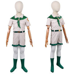 Cosplay Costume Enfant Scout Troop Beverly Hills(1989) Film Cosplay Uniforme Beige et Vert