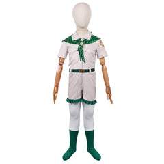 Cosplay Costume Enfant Scout Troop Beverly Hills(1989) Film Cosplay Uniforme Beige et Vert