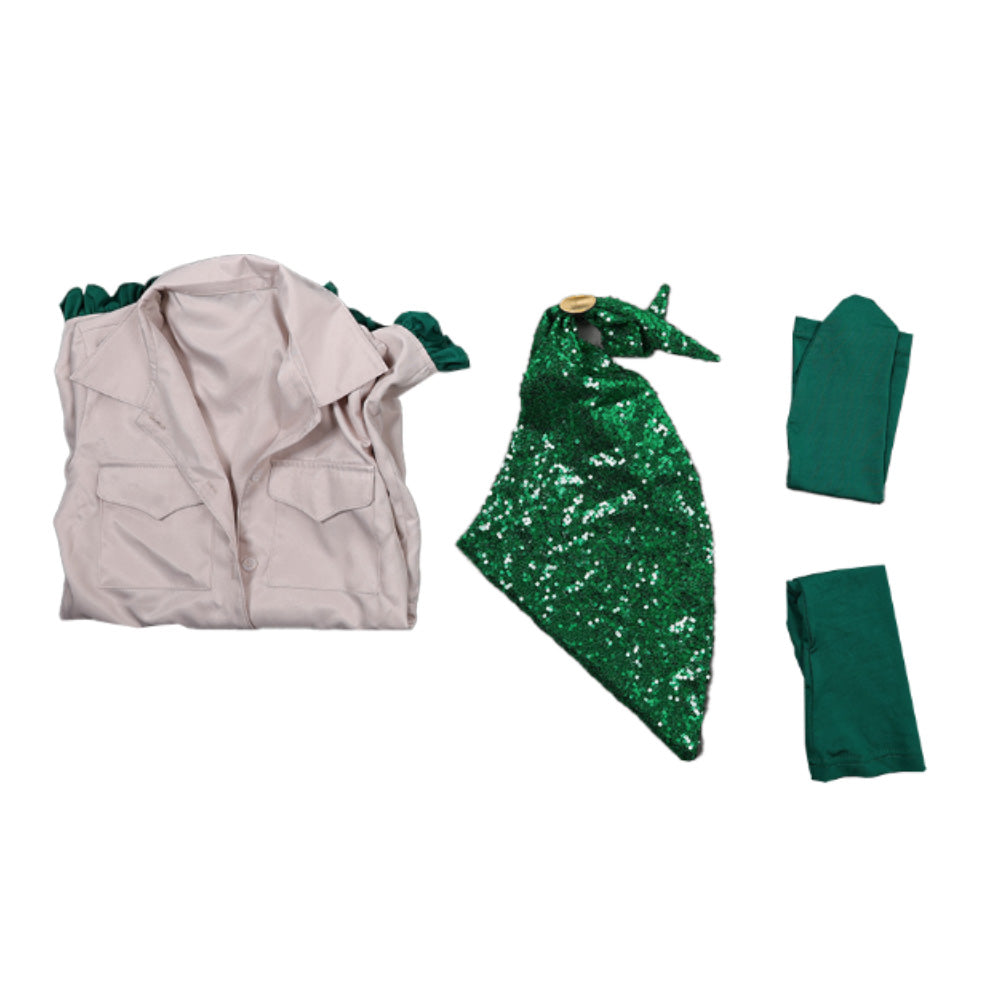 Cosplay Costume Enfant Scout Troop Beverly Hills(1989) Film Cosplay Uniforme Beige et Vert