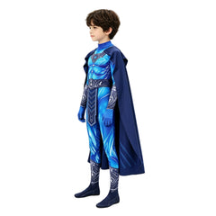 Cosplay Costume Enfant Skeletor Les Maîtres de l'Univers(2026) Film Cosplay Combinaison Bleue