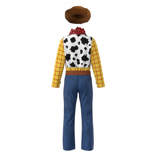 Cosplay Costume Enfant Woody Film Cosplay Tenue Jaune et Bleue