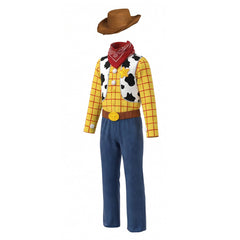 Cosplay Costume Enfant Woody Film Cosplay Tenue Jaune et Bleue