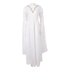 Cosplay Costume Eowyn The Lord of the Rings(2026) Film Cosplay Robe Blanche et Rouge Femme