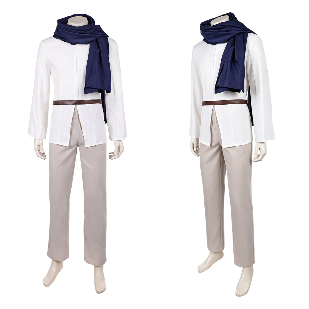 Cosplay Costume Ethan La Guerre des Étoiles: Visions Presents(2026) TV Cosplay Tenue Blanche et Grise Homme